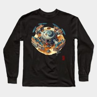 Isometric Space station Long Sleeve T-Shirt